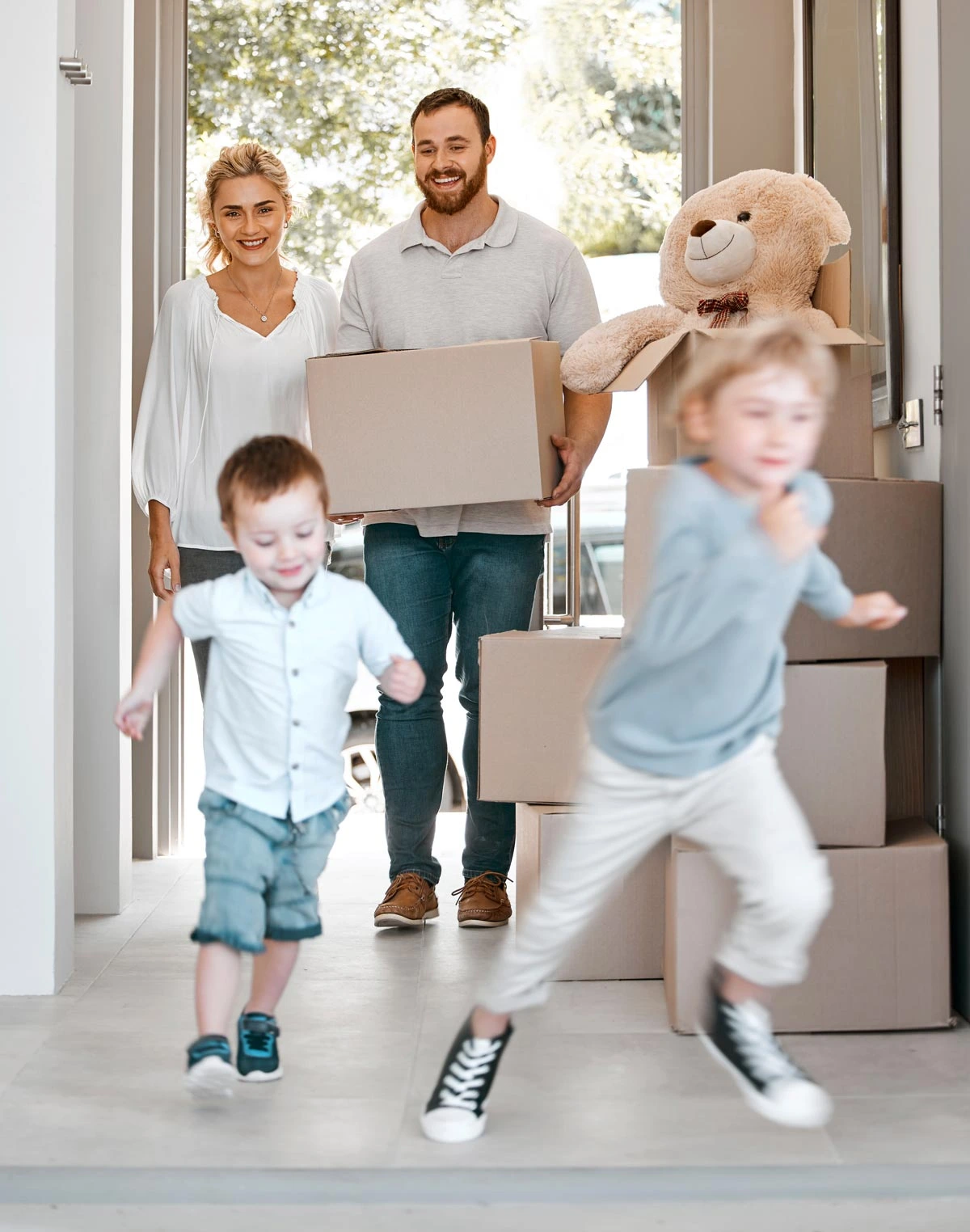 Family Moving Into Their New Luxury Custom-built Home
