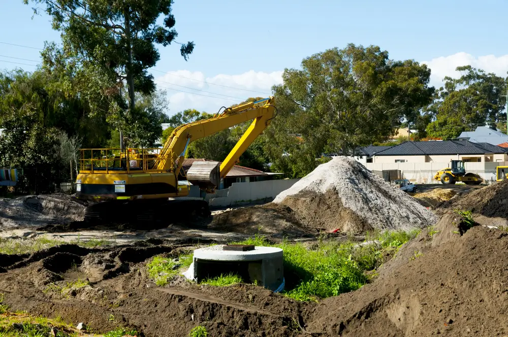 Soil testing process on Melbourne building site